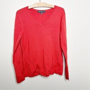 Title Nine Pink V-Neck Sweater Size Medium Women’s